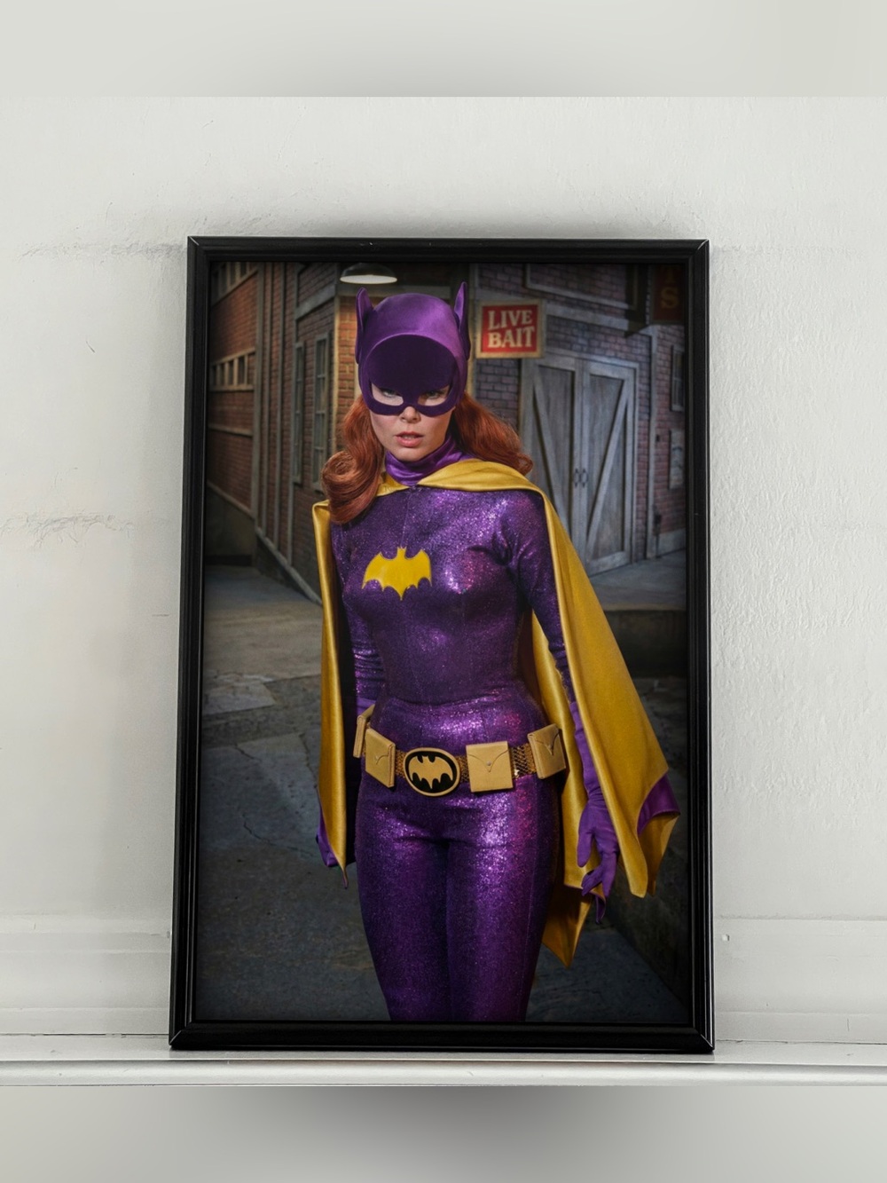 Batman Batgirl Yvonne Craig Pinup Girl Art Poster